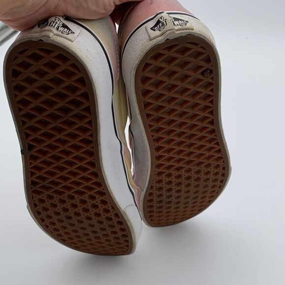 Vans Pastel Rainbow Slip-On Sneakers Womans size 7 back to school - Picture 10 of 12